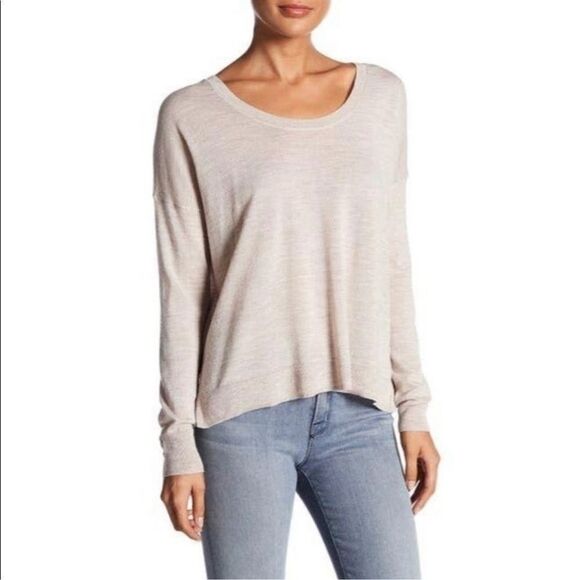 Madewell Southstar Merino Wool Pullover Beige Tan Top J4817 Size M - Picture 3 of 9